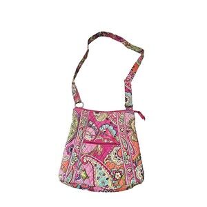 Vera Bradley Crossbody Bag Women's Small Multicolor Quilted Cotton Paisley Purse